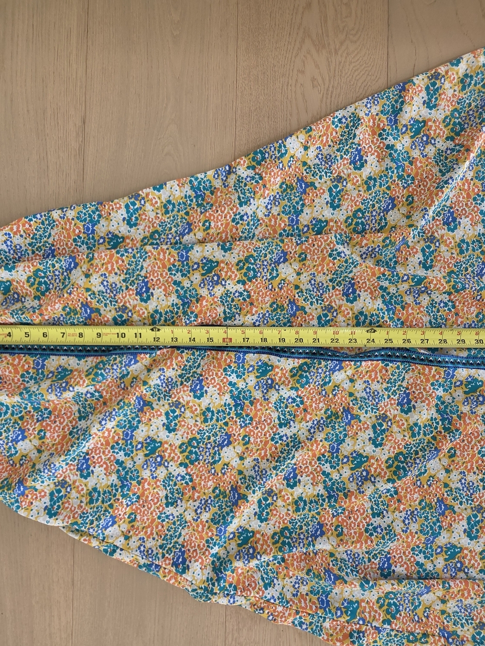 Melloday Women's Floral V-Neck Puff Sleeve Top - Yellow Multi Color Maxi Dress - Picture 10 of 14